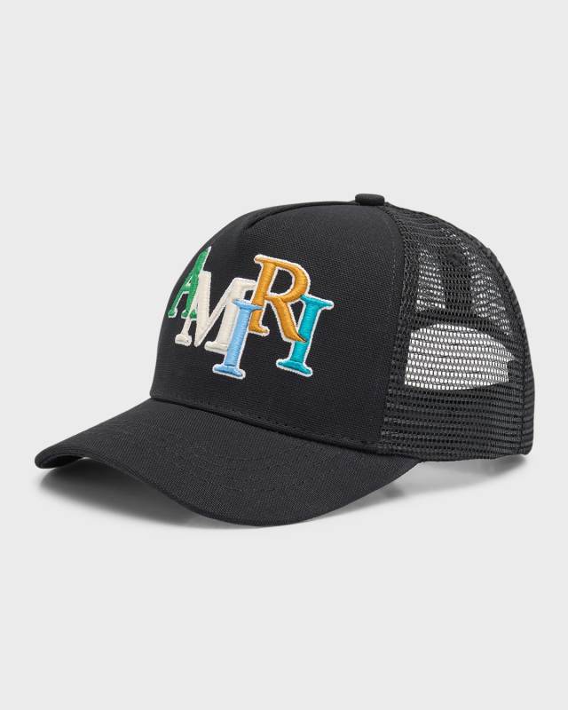 Kid's Amiri Staggered Logo Trucker Hat